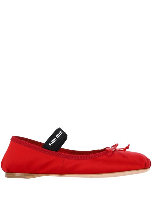 Satin ballet flats MIU MIU | 5F794DF-DX05QU6F0011